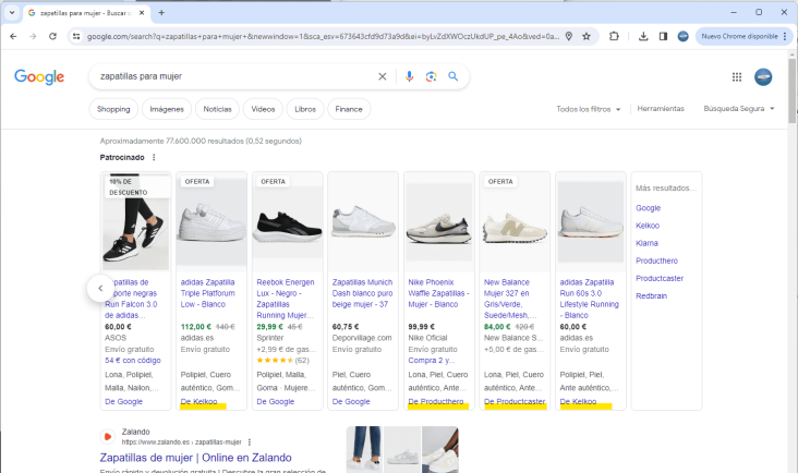 Google Shopping a través de un CSS Partner