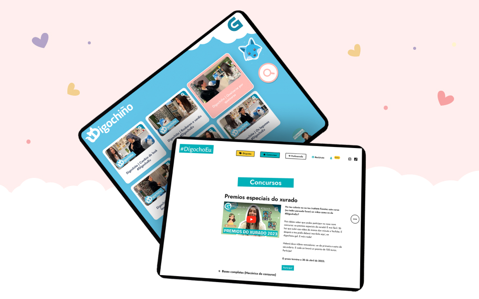 Plataforma web de Dígocho Eu con desarrollo web a medida y mantenimiento utilizando tecnología Laravel