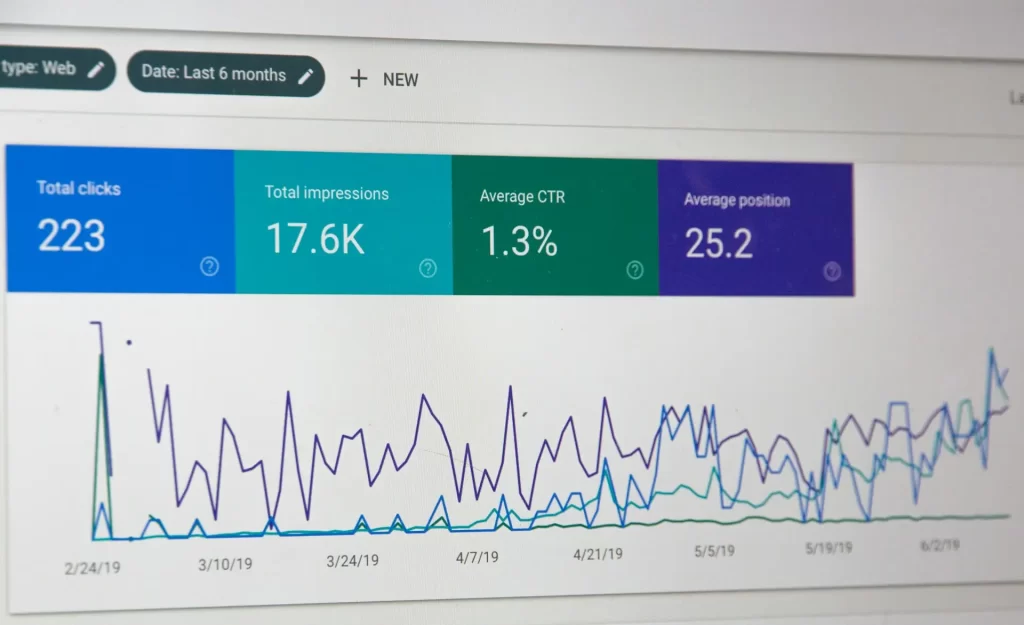 Interfaz de Google Search Console, herramienta de Google para conocer las búsquedas orgánicas de las webs.