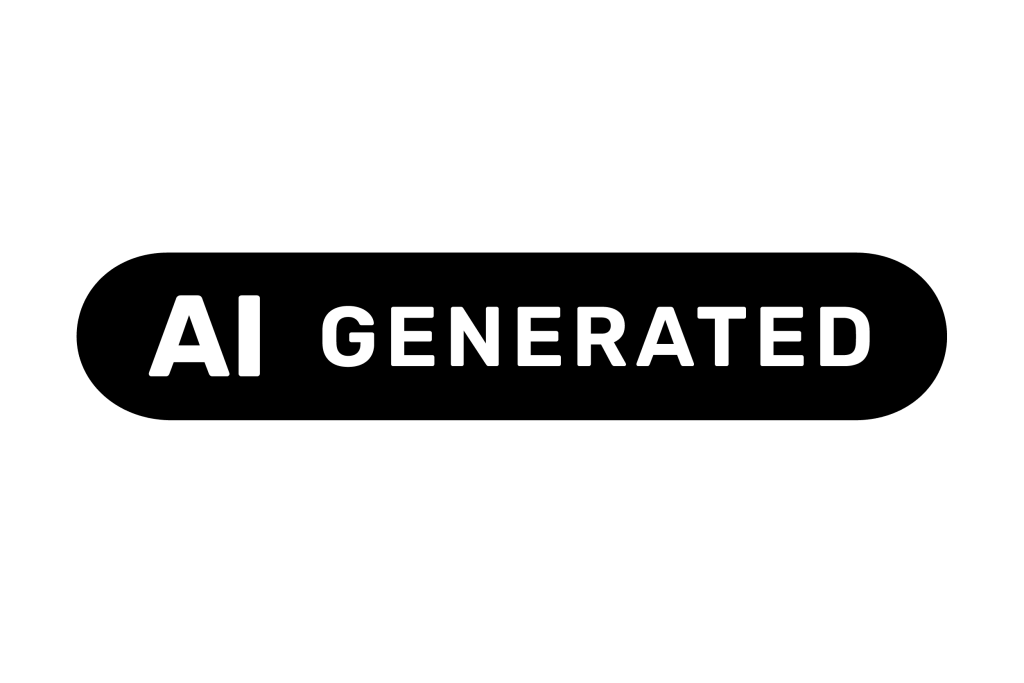 Etiqueta oficial de la Unión Europea AI Generated para identificar contenido creado con inteligencia artificial